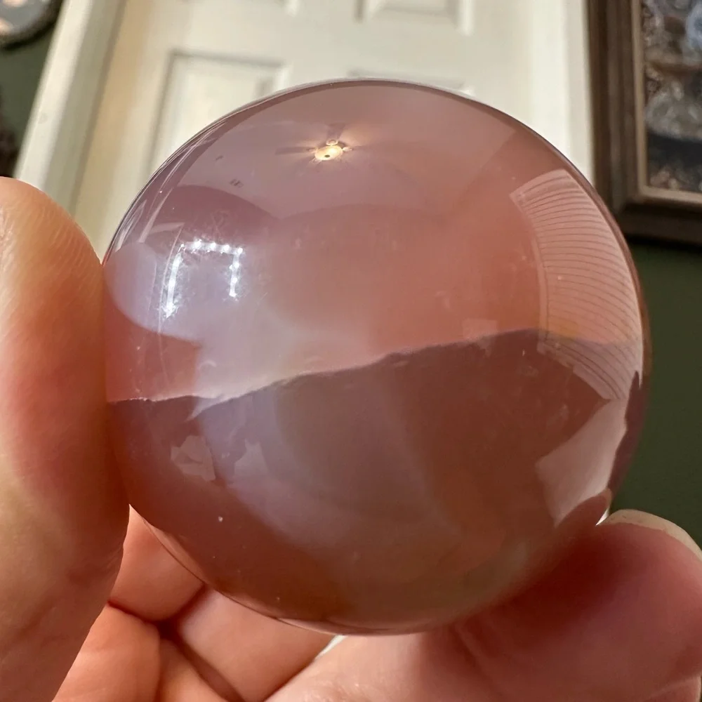 Pink Crystal Sphere - Picture 2 of 2